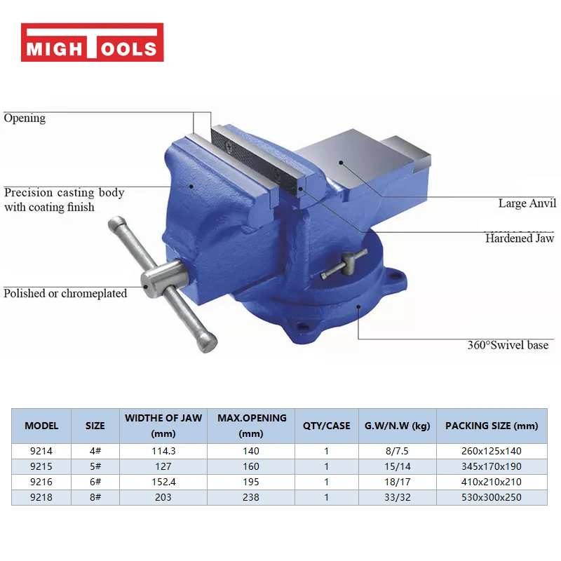 Heavy Duty Bench Vise for Workshop and Home